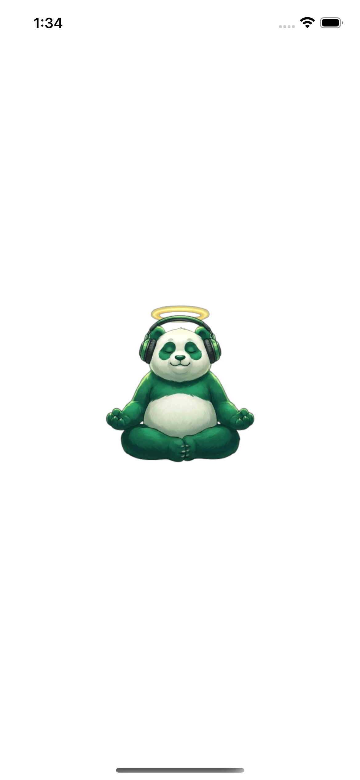 meditation timer panda app mockup